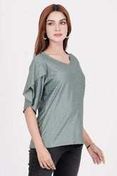 Women's Knitted Tops (Dark Sage)